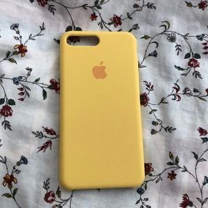 Yellow inspired silicone Apple case